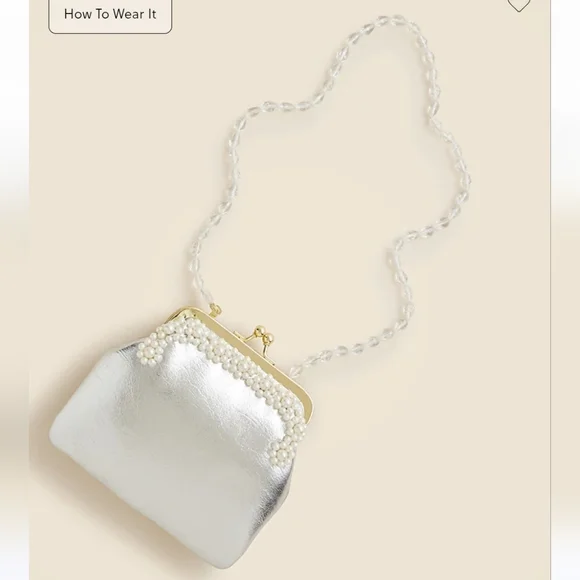 J Crew Crewcuts Girls Pearl Embellished Coin Purse